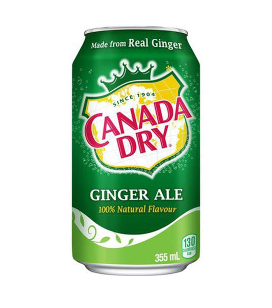 Canada Dry Ginger ALE Cans 12 fl oz x 24 Pack