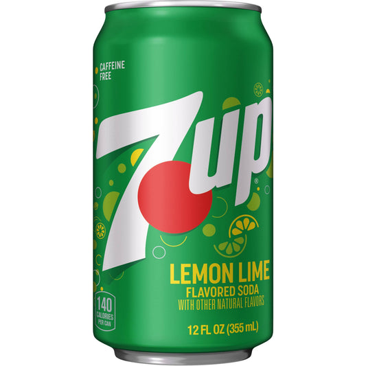 7UP Lemon Lime Cans 12 fl oz x 24 Pack
