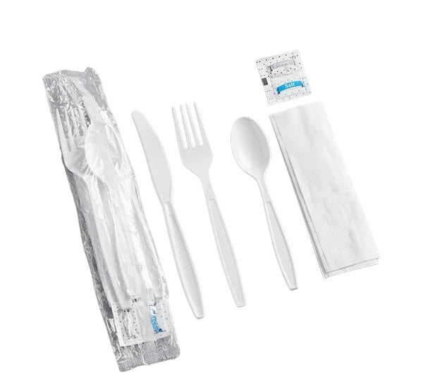 Heavy Weight Wrapped Plastic Cutlery - 500/Case