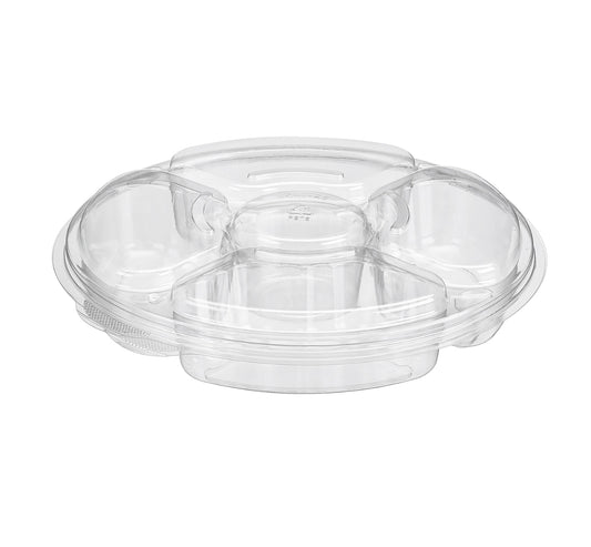 PL042C 10" 4 Comp 42oz Party Platter 100pcs