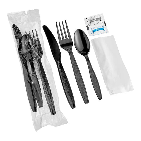 Heavy Weight Wrapped Plastic Cutlery - 500/Case