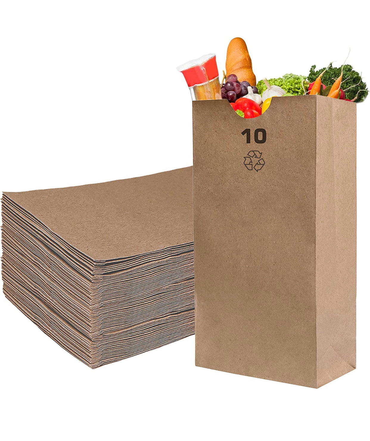 #10 BROWN PAPER BAGS - 1/500