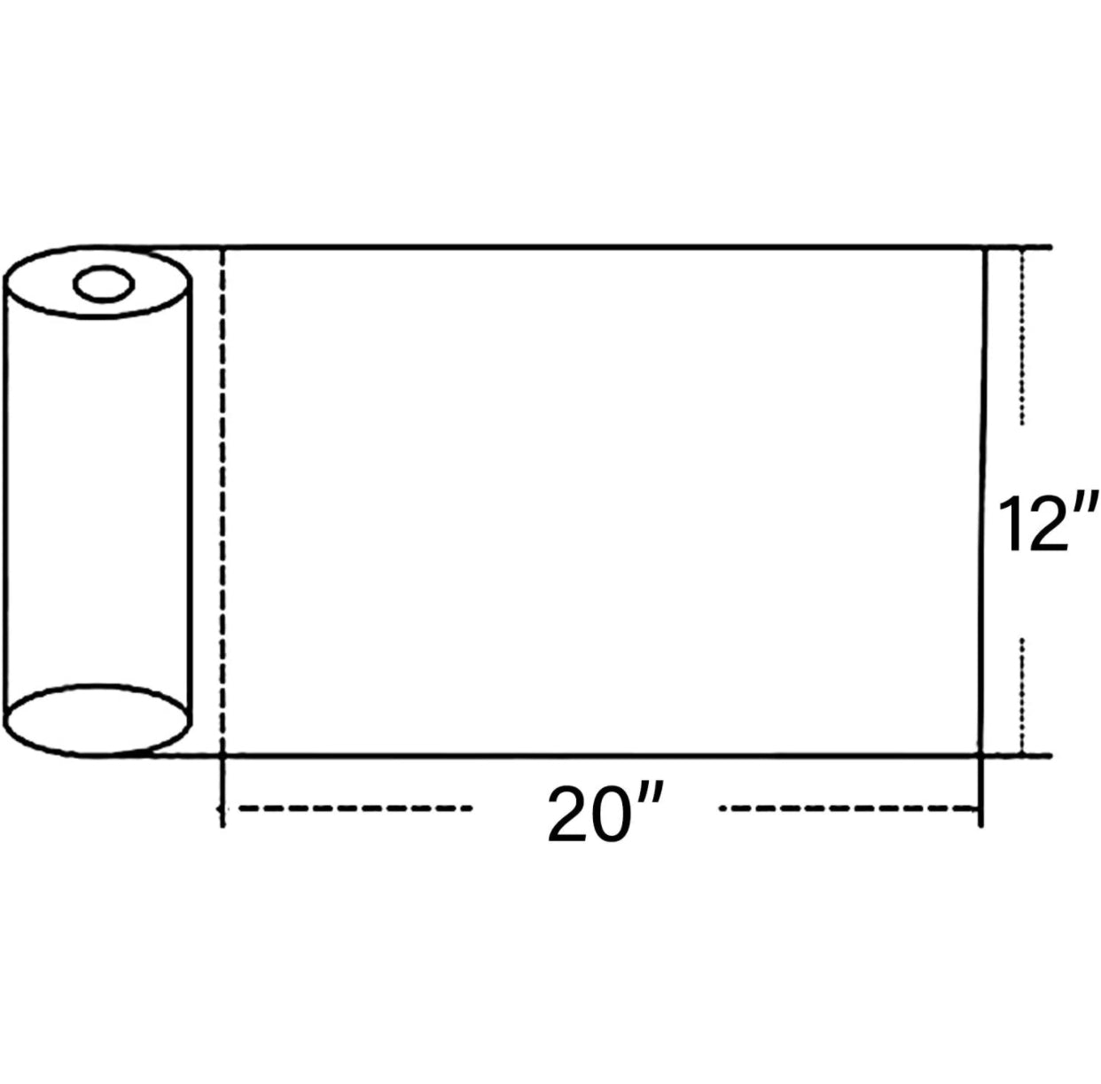 HDPE PRODUCE ROLL BAGS 12x20 (EAGLE)- 4/Case