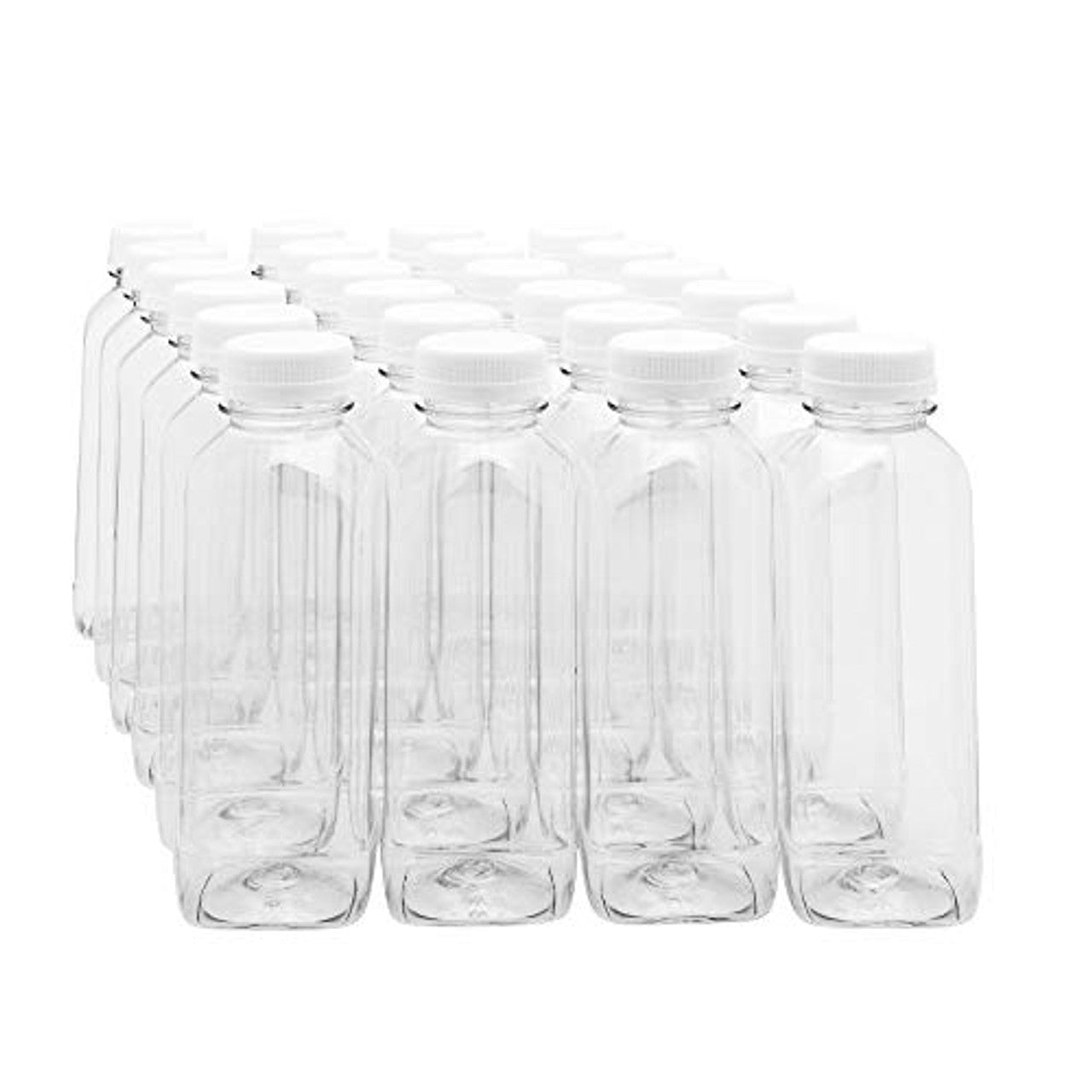 16OZ CLEAR PLASTIC JUICE BOTTLES 1/160